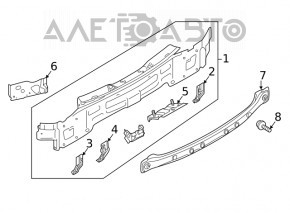 Rear panel VW Atlas 18-24 2 parts