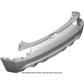 Rear bare bumper Chevrolet Bolt EUV 22-23 for parking sensors