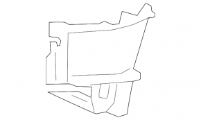 Front bumper air duct right Audi A6 C8 19-25 inner part, S-Line