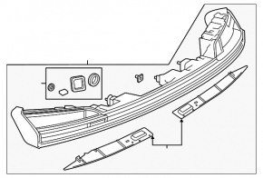 Audi E-Tron 22-23 central interior tailgate light