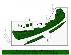 Audi E-Tron 22-23 central interior tailgate light