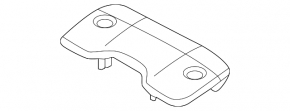 Black upper driver's seat backrest trim for Audi A4 B9 17-25