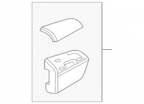 Plug outer handle front left Audi A6 C8 19-