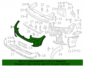 Bare front bumper for BMW X5 G05 24-26 with parking sensors