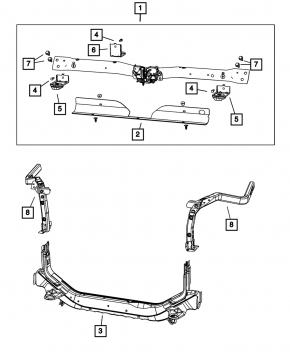 Jeep Compass 11-16 TV lower bar