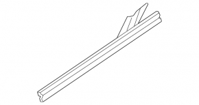 Door glass seal inner rear left BMW X1 F48 16-22