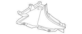 Front left lower fender liner BMW 5 G60 24-25 M package