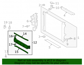 Radiator deflector blinds Toyota Rav4 19-22 hybrid