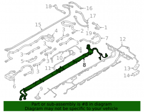 BMW i4 22-26 VVB battery cooling system pipes