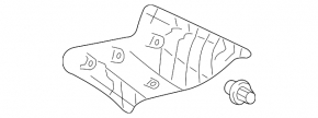 Left rear pillar trim for Toyota Solara 2.4 04-06
