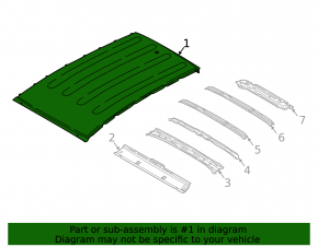 Metal roof for Hyundai Tucson 2022-25 without sunroof and panoramic window under roof rails, USA
