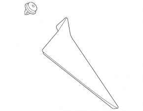 Trunk door spoiler right Toyota Sienna 21-25