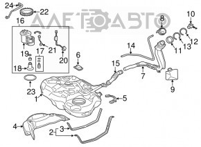 Lexus CT200h 11-17 Fuel Tank