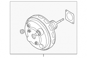 Vacuum booster Audi Q7 4L 10-15