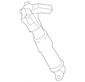 Right headlight washer nozzle for Lexus LS 13-17 rest.