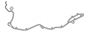 The towbar wiring for a Porsche Cayenne 19-26 is broken, the connector latch is broken, and the ground wire is torn off.