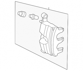 Front left caliper assembly for Mercedes H247 GLA 20-26