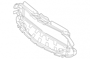 Upper radiator duct Mercedes GLA 35/45 21-26 AMG pkg