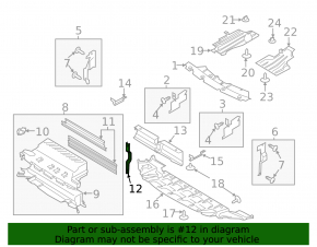 Ford Escape MK3 13-16 Blind Bracket