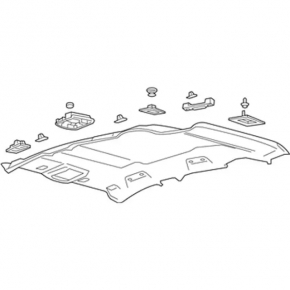 Lincoln MKC 15-19 black panoramic headliner