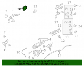 Front left door computer for Ford Mustang mk6 15-23