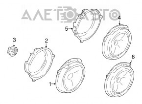 Front right door speaker Ford Ecosport 18-22