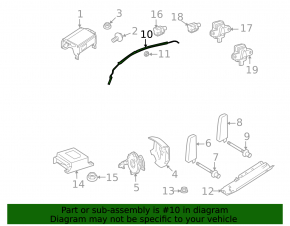 Left side curtain airbag for Mercedes W164 ML