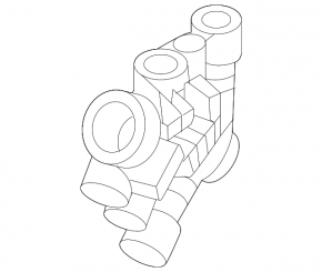Thermostat housing for automatic transmission BMW X5 G05 24-26 3.0T