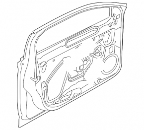 Door bare front right VW Jetta 19- OEM