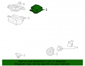 Module srs airbag computer airbags Volkswagen ID.4 21-23