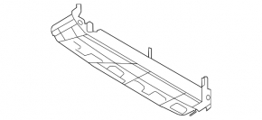 Lower radiator deflector Hyundai Santa FE 21-23 2.5T