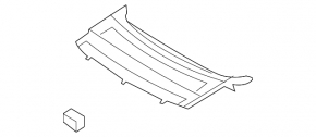 Rear shelf VW CC 08-17 black