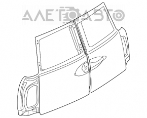 Trunk door assembly left Mini Cooper Clubman R55 07-14