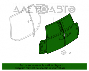 Boot door bare left Mini Cooper Clubman R55 07-14