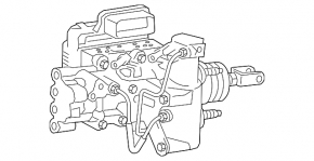 ABS assembly with brake master cylinder for Toyota Camry v55 15-17 hybrid USA