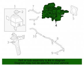 ABS assembly with brake master cylinder for Toyota Camry v55 15-17 hybrid USA