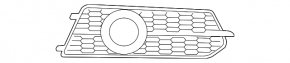 Lower grille of the front bumper Audi A6 C7 16-18 rest S-Line