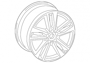 Wheel disk R19 8.5J ET:40 Audi A6 C8 19-23 style 42R