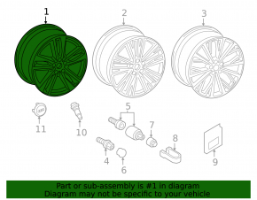 Wheel disk R19 8.5J ET:40 Audi A6 C8 19-23 style 42R