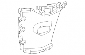 Front bumper air duct, right, BMW X5 G05 19-25 2024-25