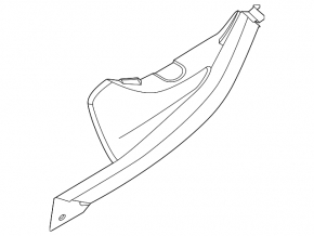 Rear left inner door sill trim BMW i4 22-26 black