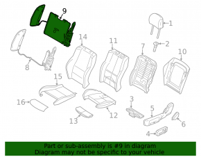 Lumbar support for the driver's seat BMW 3 G20 19-24
