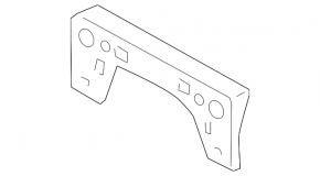 Lexus CT200h 14-17 Front Bumper License Plate