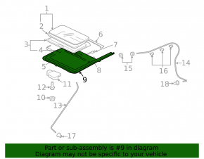 Mitsubishi Outlander 14-22 frame hatch mechanism