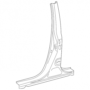 Body pillar center left Lexus RX350 RX450h 10-15