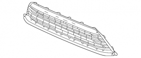 Lower grille front bumper center Honda Civic XI FE/FL 22- EX, TOURING