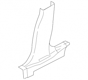 Lower left center pillar trim Nissan Kicks 18-24 black