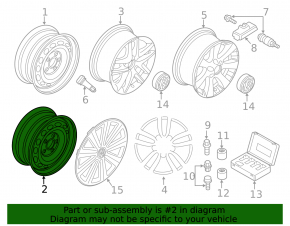 Iron disk R16 VW Tiguan 09-18