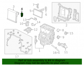 Honda CRV 17-22 Air Conditioner Heater Valve
