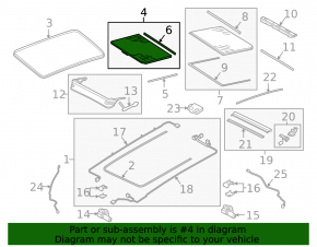 Front panoramic glass Audi Q5 80A 18-24